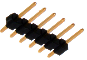 Single row of pins